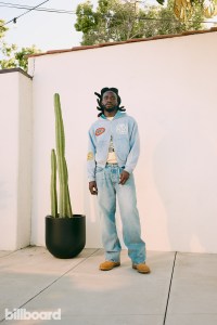 Shaboozey photographed on April 18, 2024 at Dover Studio in Los Angeles.