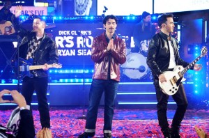 Nick Jonas, Joe Jonas and Kevin Jonas p