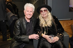 Graham Nash and Joni Mitchell attend the FIREAID Benefit Concert for California Fire Relief at The Kia Forum on January 30, 2025 in Inglewood, California.  (Photo by Monica Schipper/Getty Images for FIREAID)