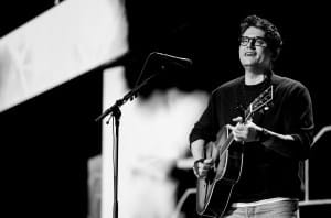 John Mayer performs onstage during the FIREAID Benefit Concert for California Fire Relief at The Kia Forum on January 30, 2025 in Inglewood, California.  (Photo by John Shearer/Getty Images for FIREAID)