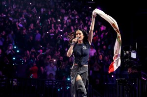 Katy Perry performs onstage during the FIREAID Benefit Concert for California Fire Relief at Intuit Dome on January 30, 2025 in Inglewood, California. (Photo by Kevin Mazur/Getty Images for FIREAID)