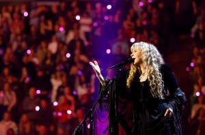 Stevie Nicks performs onstage during the FIREAID Benefit Concert for California Fire Relief at The Kia Forum on January 30, 2025 in Inglewood, California.  (Photo by John Shearer/Getty Images for FIREAID)