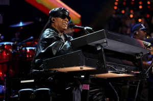 Stevie Wonder performs onstage during the FIREAID Benefit Concert for California Fire Relief at Intuit Dome on January 30, 2025 in Inglewood, California. (Photo by Amy Sussman/Getty Images for FIREAID)