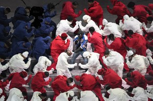 US rapper Kendrick Lamar performs during Super Bowl LIX Chiefs vs Eagles Apple Music Halftime Show at Caesars Superdome in New Orleans, Louisiana, February 9, 2025. (Photo by Chandan Khanna / AFP) (Photo by CHANDAN KHANNA/AFP via Getty Images)