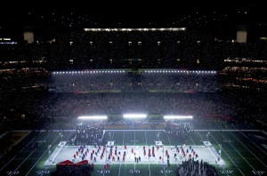 NEW ORLEANS, LOUISIANA - FEBRUARY 09: Kendrick Lamar performs onstage during Apple Music Super Bowl LIX Halftime Show at Caesars Superdome on February 09, 2025 in New Orleans, Louisiana.  (Photo by Patrick Smith/Getty Images)