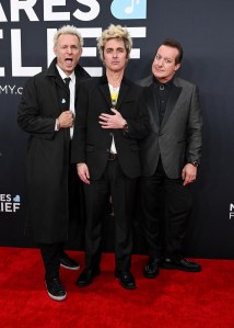 Mike Dirnt, Billie Joe Armstrong and Tré Cool