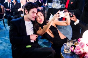 Louis Partridge and Olivia Rodrigo