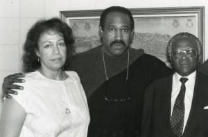 Regina Jones with Dick Griffey and Desmond Tutu