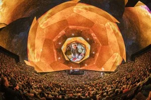 Mickey Hart of Dead & Company performs at the Dead & Company: Dead Forever - Live At Sphere Spring 2025 Residency on March 20, 2025 at the Sphere in Las Vegas.