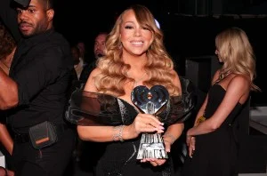 Mariah Carey at the 2025 iHeartRadio Music Awards held at the Dolby Theatre on March 17, 2025 in Los Angeles, California.