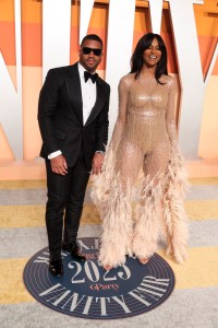 Russell Wilson, Ciara at the 2025 Vanity Fair Oscar Party Hosted By Radhika Jones held at Wallis Annenberg Center for the Performing Arts on March 02, 2025 in Beverly Hills, California.