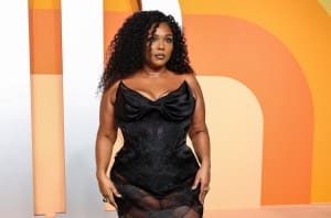 Lizzo at the 2025 Vanity Fair Oscar Party Hosted By Radhika Jones held at Wallis Annenberg Center for the Performing Arts on March 02, 2025 in Beverly Hills, California.