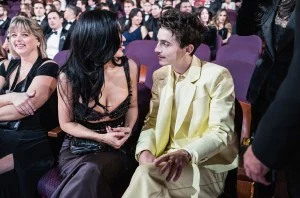 Kylie Jenner and Timothée Chalamet attend the 97th Annual Oscars at Dolby Theatre on March 2, 2025 in Hollywood, California.