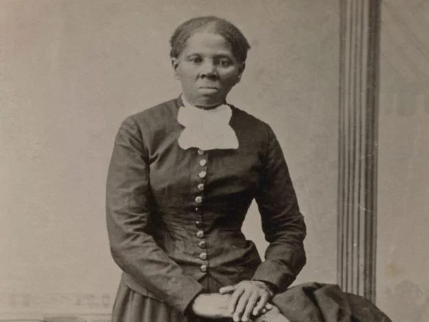 Harriet Tubman 1820-1913, American Abolitionist, Full-Length Standing Portrait with Hands resting on Chair by Harvey B Lindsley, early 1870s