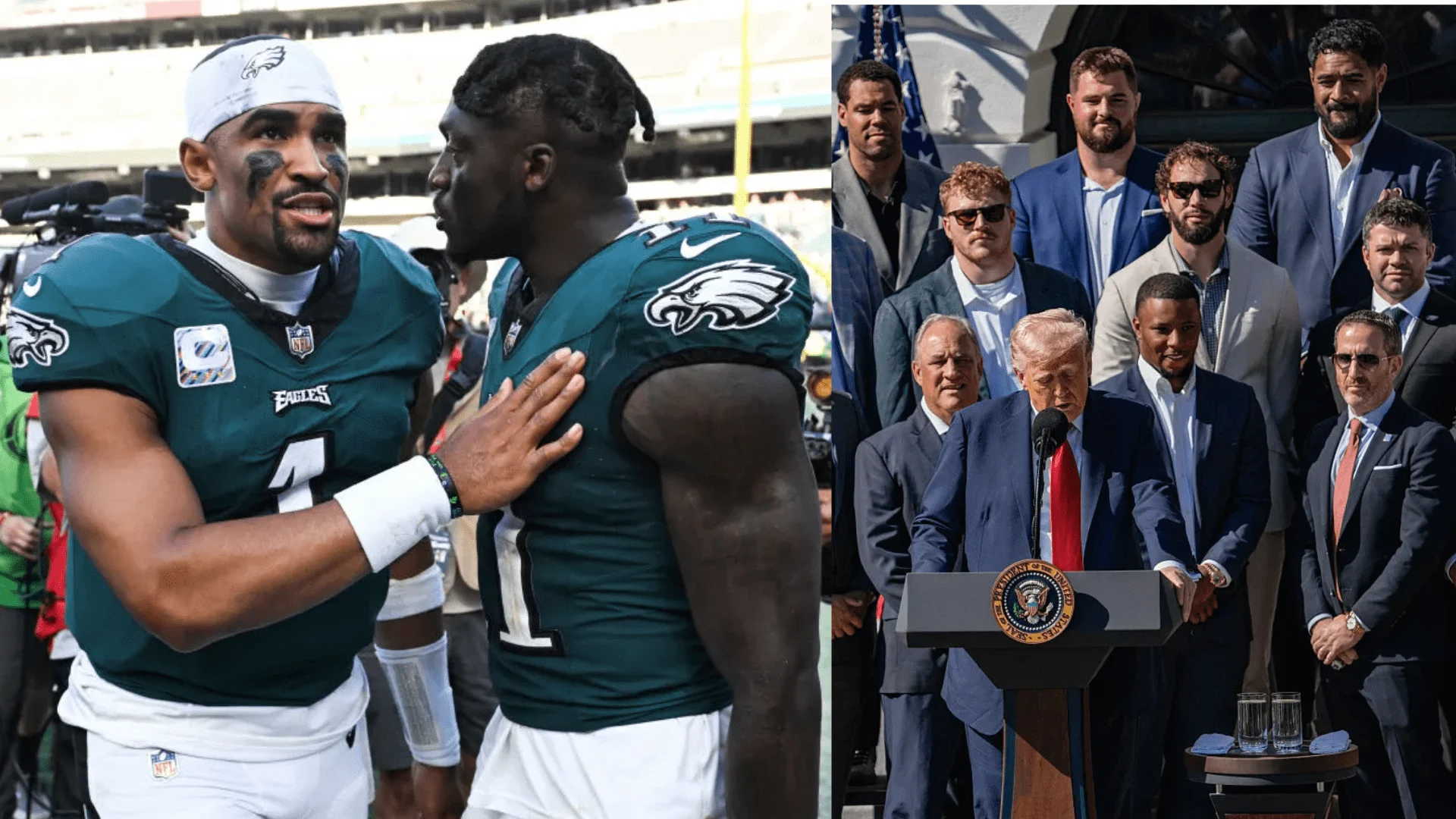 No Show, Big Statement: Jalen Hurts, A.J. Brown Ghost Trump