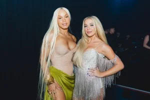 Tanner Adell, Megan Moroney Crown Royal at the Billboard Women in Music 2025 held at the YouTube Theater on March 29, 2025 in Los Angeles, California.