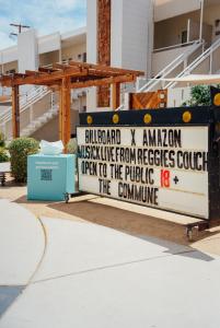 Amazon decor at the Billboard and Amazon Health’s Pop-up Party held at Ace Hotel & Swim Club Palm Springs on April 12, 2025 in Palm Springs, California.