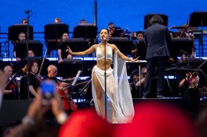 Becky G and Gustavo Dudamel