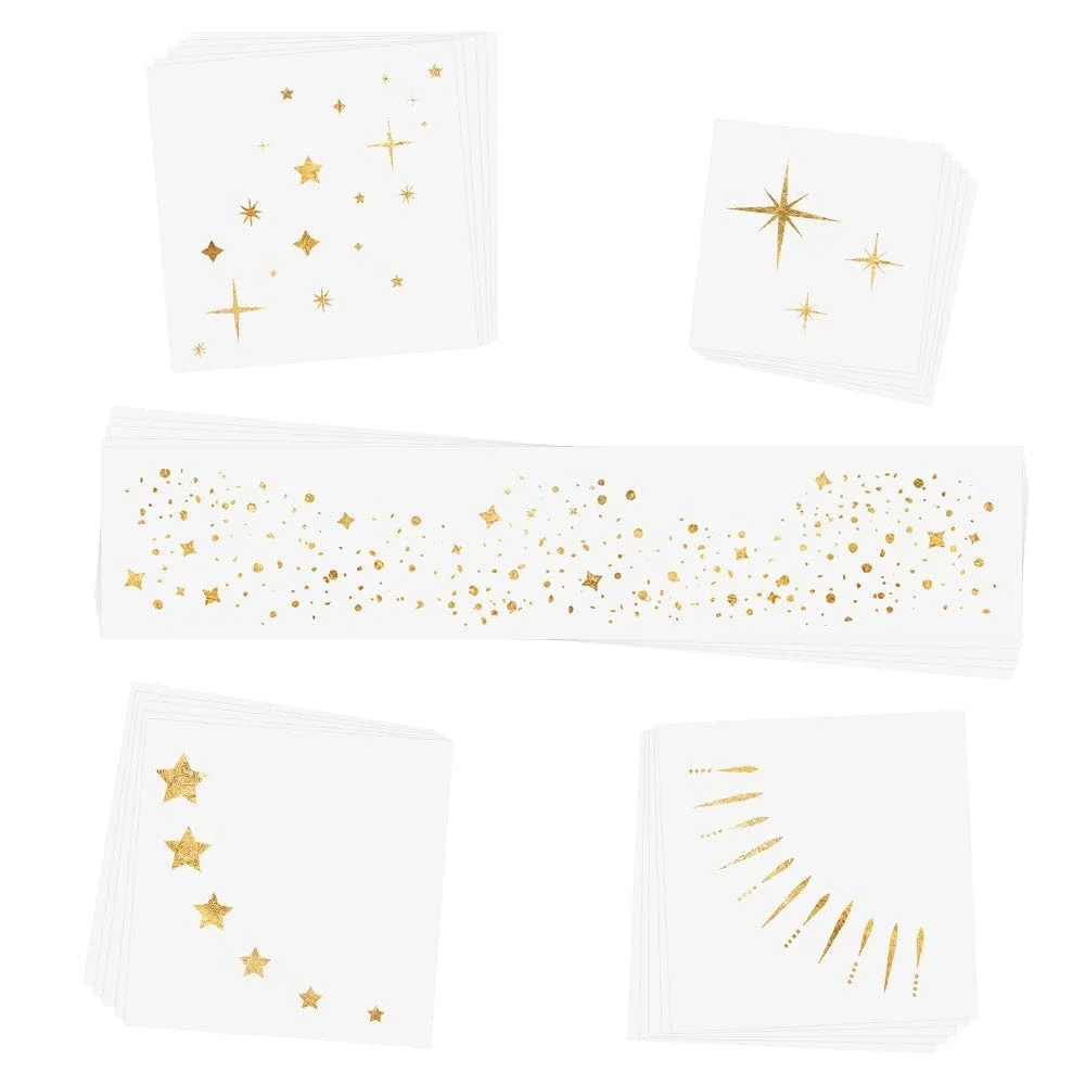 TWINKLING LIGHTS VARIETY waterproof temporary foil Flash Tattoos