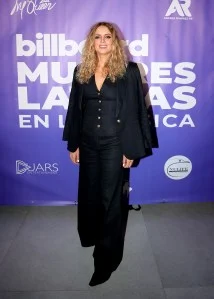 Rosela Zavala at the Billboard and BRAVAS Entertainment Honor Latina Music Executives event held at Telemundo Center on April 23, 2025 in Miami, Florida.