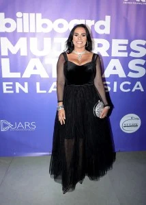 Sonia Clavell at the Billboard and BRAVAS Entertainment Honor Latina Music Executives event held at Telemundo Center on April 23, 2025 in Miami, Florida.