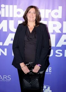 Veronica Vaccarezza at the Billboard and BRAVAS Entertainment Honor Latina Music Executives event held at Telemundo Center on April 23, 2025 in Miami, Florida.