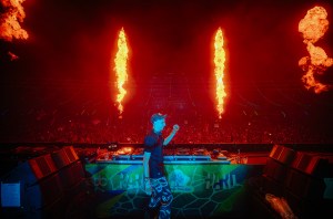 Boys Noize performs at EDC Las Vegas 2025 at the Las Vegas Motor Speedway on May 18, 2025 in Las Vegas.