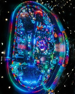 Aerial view of EDC Las Vegas 2025 at the Las Vegas Motor Speedway on May 17, 2025 in Las Vegas.