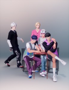 From left: Eunho, Yejun, Noah, Bamby and Hamin of PLAVE.