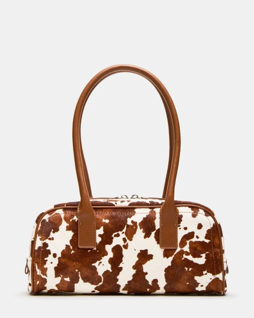 Anise Brown Cow Print Bag