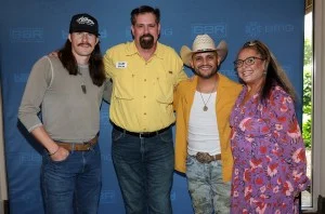 John Morgan, Radio Personality Brent Lane, Frank Ray, Shelley Hargis at BBR Music Group Brunch at 2025 ACM Awards at Stonebriar Country Club on May 08, 2025 in Frisco, Texas.