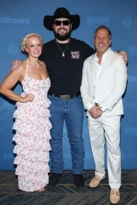 JoJamie Hahr, Chayce Beckham, Jon Loba at BBR Music Group Brunch at 2025 ACM Awards at Stonebriar Country Club on May 08, 2025 in Frisco, Texas.