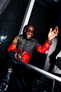 Burna Boy at the Boom at the Standard Met Gala after party held at the Boom Boom Room at the Standard Hotel on May 05, 2025 in New York, New York.