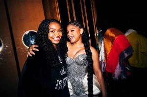 Yara Shahidi, Halle Bailey at the Boom at the Standard Met Gala after party held at the Boom Boom Room at the Standard Hotel on May 05, 2025 in New York, New York.