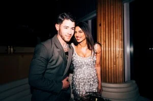 Priyanka Chopra Jonas, Nick Jonas at the Boom at the Standard Met Gala after party held at the Boom Boom Room at the Standard Hotel on May 05, 2025 in New York, New York.
