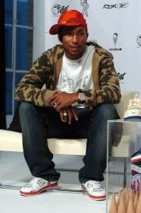 Pharrell Williams during Pharrell Williams and Nigo Debut