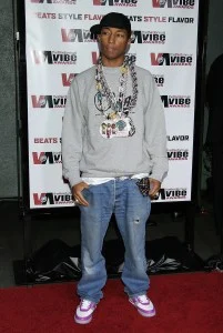 Pharrell Williams during 2005 Vibe Awards - Arrivals at Sony Studios in Culver City, California, United States. (Photo by Jeffrey Mayer/WireImage)