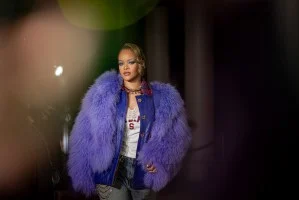 Rihanna attends the FENTY x PUMA sneaker launch party at NeueHouse Los Angeles on Dec. 18, 2023 in Hollywood, California.
