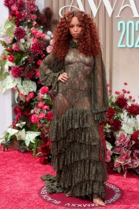 Ravyn Lenae at the BET Awards 2025 held at the Peacock Theater on June 09, 2025 in Los Angeles, California.