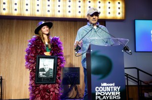 NASHVILLE, TENNESSEE - JUNE 04: Lauren Daigle and Jim Asker at Category 10 on June 04, 2025 in Nashville, Tennessee. (Photo by Jason Kempin/Billboard via Getty Images)