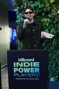 Peso Pluma at Billboard's Indie Power Players held at Harbor NYC on June 10, 2025 in New York, New York.