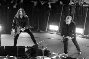 (L-R) Dave Grohl and Pat Smear of Foo Fighters perform during Amazon Music Live Season 4 at East End Studios on October 30, 2025 in Glendale, California.