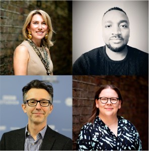 Clockwise bottom left: Mike Newman, Gemma O'Brien, Shaun Wilson, Lora Elliott 