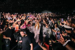 Shakira at the Estadio GNP Seguros in Mexico City on August 30th, 2025.