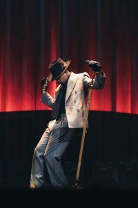 Rauw Alejandro performs on the Cosa Nuestra World Tour at United Center on May 9 in Chicago.