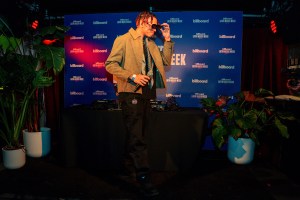 Golden during the Billboard Latin Music Week 2025 Day 1 - Emerging Artist Showcase (Presented by Platoon) on October 20, 2025 in Miami Beach, Florida.