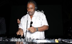 Idris Elba DJs at Sphere on February 10, 2024 in Dubai, United Arab Emirates.