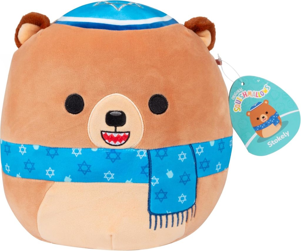 Squishmallows Original Stokely the Jewish Teddy Bear