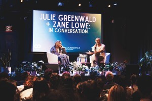 Julie Greenwald speaks with Apple Music’s Zane Lowe NYU's Clive Davis Institute on April 1, 2025 in Brooklyn.