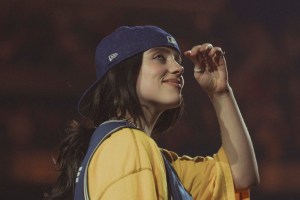 Billie Eilish performs ay UBS Arena in New York on Saturday night (Oct. 25)